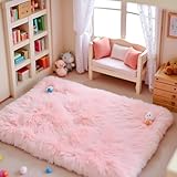 Pink Square Carpet, Miniature Fluffy Rug, Lightweight Dollhouse Decor for 1/12 Scale - Image 6