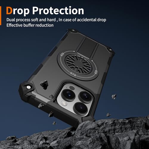 Coque iPhone 16 Pro Max aimantée noire idéale pour vos vidéos mains libres - 2