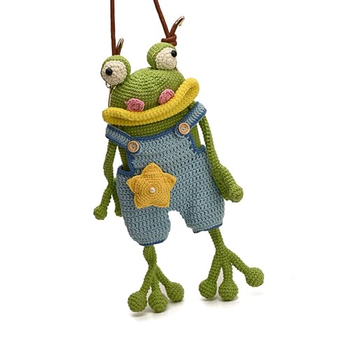 Sac grenouilles au crochet en tissu tricoté avec sangle réglable confortable
