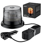 Amazon.co.jp: Justech LED 回転灯 警告灯 点滅 12V 24V シガー