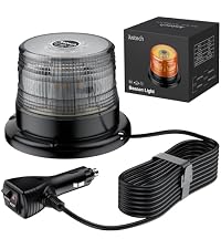 Amazon.co.jp: Justech LED 回転灯 警告灯 点滅 12V 24V シガー