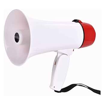 Amazon.co.jp: 拡声器 頑丈なメガホン サイレンと折りたたみ式