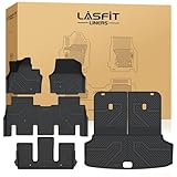 LASFIT Floor Mats & Cargo Mats for KIA EV9 2026 2025 2024 (Only for 6-Seats,Not Fit Relaxation Chairs & 7-Seats),All Weather TPE Custom Fit Kia EV9 2024-2026 Full Set Car Accessories Floor Liners