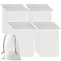 20 Pcs Shoe Bags for Travel, Waterproof Travel Shoe Pouch for Storage, Clear Dustproof Packing Drawstring Bags for Boot Sports Sneaker Dance Golf Men Women, 11.8 x 15.7