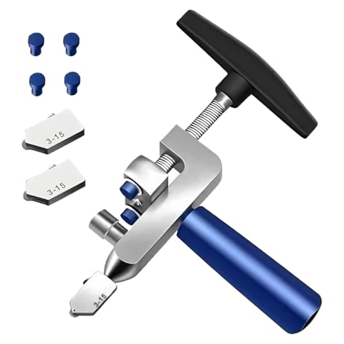 Cortador de azulejos de cerámica | 2 en 1 Herramienta de corte de vidrio manual - Cortador de azulejos portátil | Para renovación de baño Suelo Proyectos de ducha Mejora del hábitat Astillero de