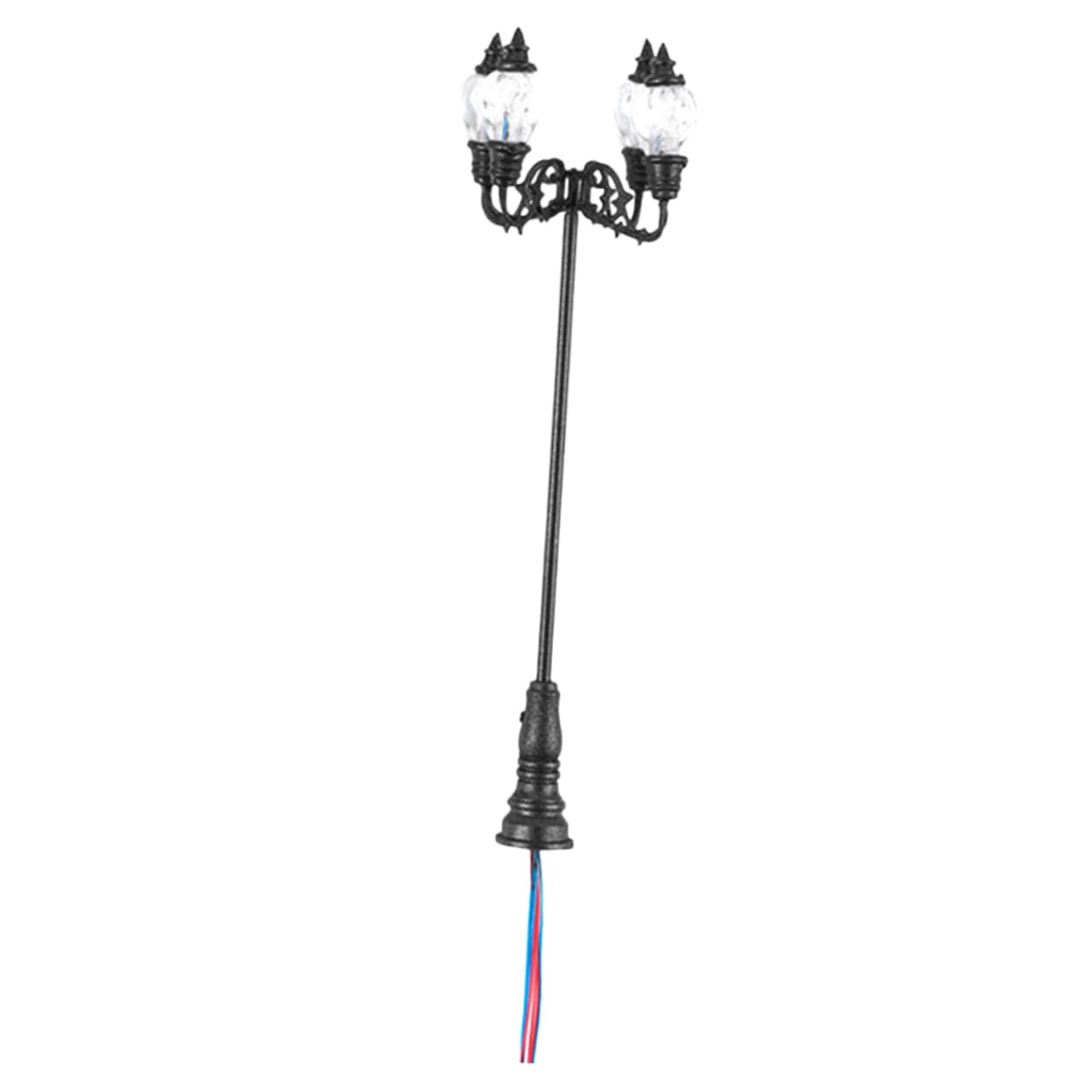 JOINPAYA 2pcs Miniature Garden Lamp Street Lamps for Dollhouse Decor and Sand Table Light Realistic Led Lighting for Miniature Landscapes and Projects