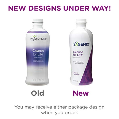 Isagenix Cleanse for Life - Detox Cleanse Drink with Vitamin B12, Niacin and Vitamin B6 for Overall Wellness - 32-Ounce Bottle (Natural Rich Berry Flavor), Packaging May Vary - Image 6