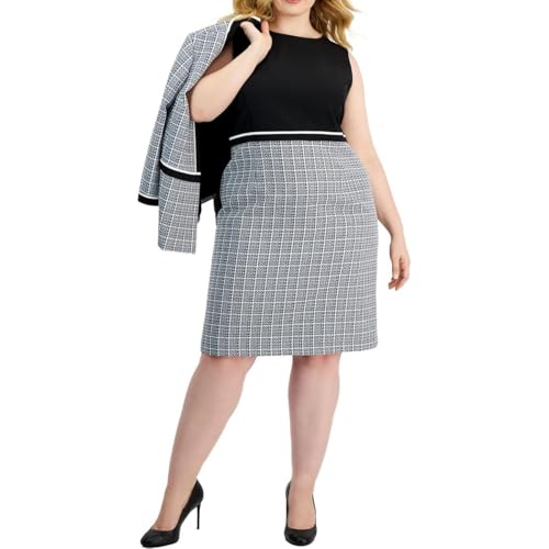 Kasper Women's Combo Wb, Piping Sheath Dress - Main Image