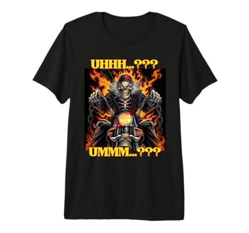 Funny ADHD Edgy Hard Skeleton Meme Premium Tri-blend T-Shirt