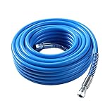 NATGAI 1/4 inch High Pressure Airless Paint Sprayer Hose 3300PSI Sprayer Flexible Fiber Tube (25ft)