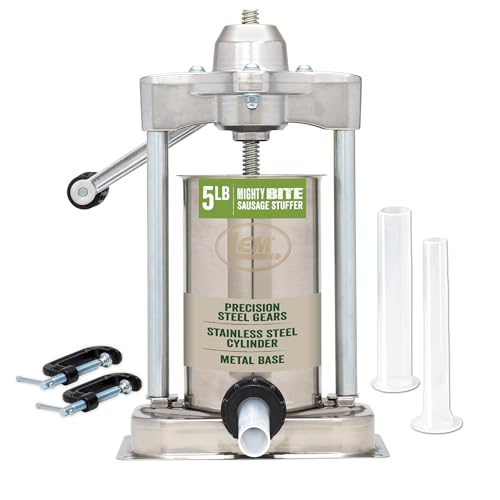 LEM Products MightyBite 5 lb Sausage Stuffer, Professional D...