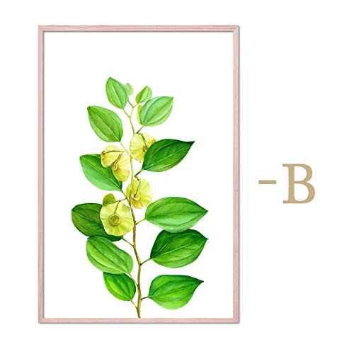 Affiche impression-aquarelle plante sur toile de haute qualité - 3