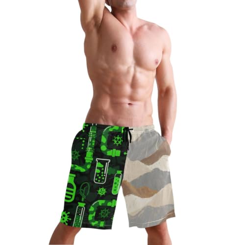 Short de bain pour homme avec compression contre les frottements