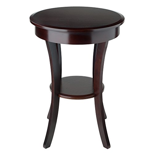 Winsome Wood Sasha Accent Table, Cappuccino(color may slightly vary), 20 in x 20 in x 27 in
