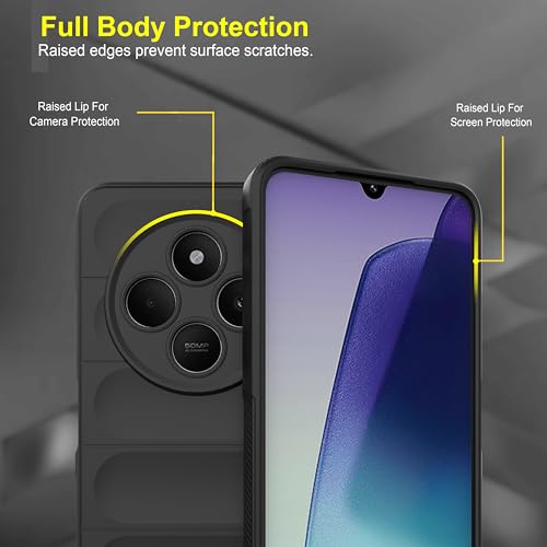 Image of Zapcase Back Case Cover for Poco M7 5G | Compatible for Poco M7 5G Back Cover | Liquid Silicon Magic Case with Camera Protection | Black