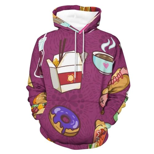 Sweat à capuche cuisine pull unisexe manches longues pour moments gourmands en taille S