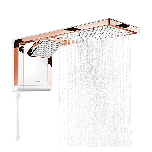 CHUVEIRO LORENZETTI ACQUA DUO BRANCO/ROSE GOLD 220V/6800W