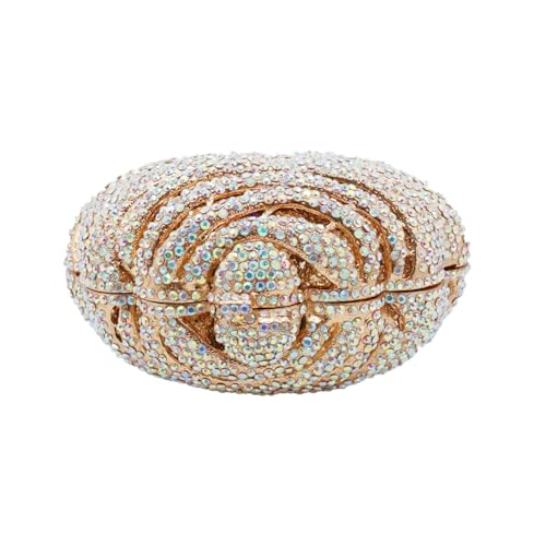 Image of Women Ice Cream Crystal Evening Bag Luxury Rhinestone Clutch Wedding Party Minaudiere Purse and Handbag for Cocktail
