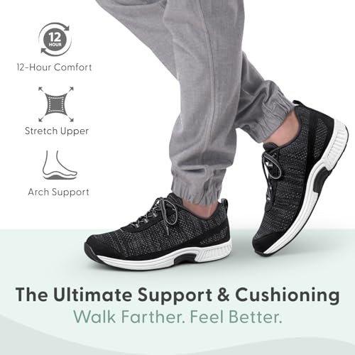 Orthofeet Men's Orthopedic Knit Lava Sneakers3