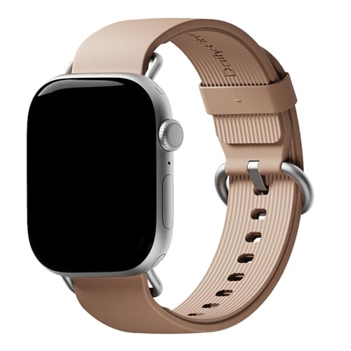 Image of DailyObjects Ellipse Leather Watch Strap Compatible with Apple Watch Series 11 /10 (42mm) | Series 9 /8 /7 41mm, SE3 /SE2 /SE /6 /5 /4 (40mm) | Series 3 38mm -Watch Not Included
