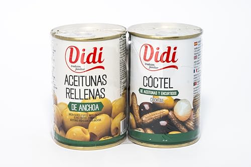 DIDI LOTE ENCURTIDOS (aceitunas rellenas + cocktail de encurtidos)