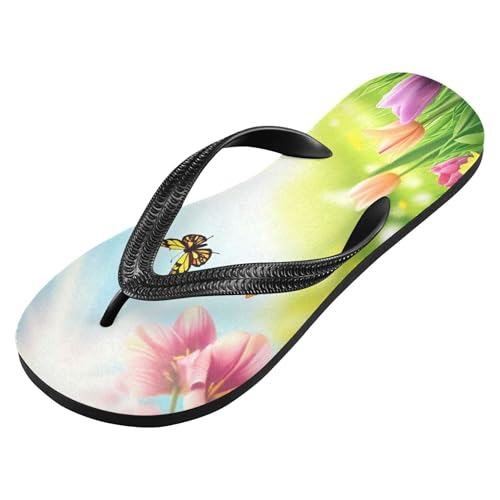 Burbuja Hello Spring Flip Flops for Women Men, Soft Thong Sandals Rubber Slippers for Pool Beach Essentials2