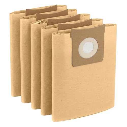 SPARES2GO Strong Dust Bags for Titan 16L 20L 30L 40L Vacuum Cleaners (Pack of 5)