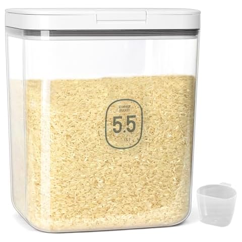 ZgoEC Airtight 5kg Rice Storage Container Cover