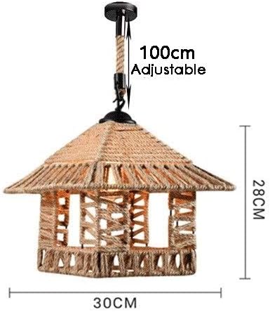 Miniatura 7 de Lámpara colgante de personalidad creativa americana, estilo retro, industrial, nórdico, loft restaurante, bar, sala de estar, lámpara de cuerda de