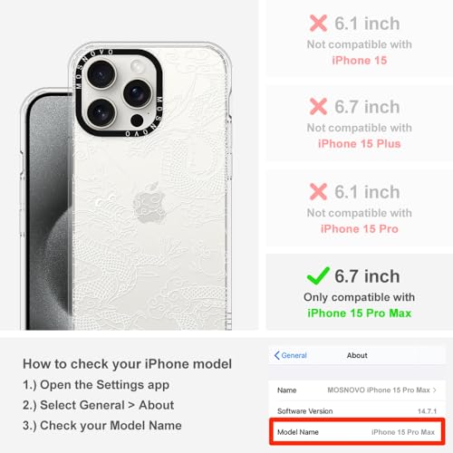 MOSNOVO Case for iPhone 15 Pro Max - Image 2