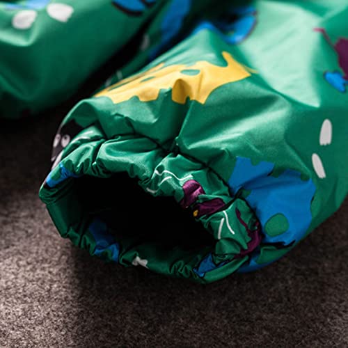 Toddler Boys Windbreaker Casual Outerwear Kids Lightweight Zip Hooded Jacket Baby Cute Coat (Green, 12-18 Months)4