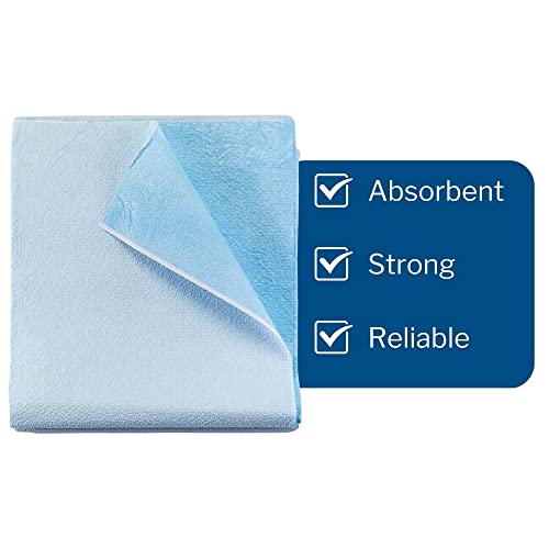 mckesson drape sheets 50 count disposable stretcher sheet for bed massage exam medical tissuepoly latex-free 40 x 90 in blue