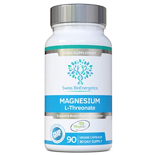 Magnesium L-Threonate 2100mg Daily Dose – Magtein 30 Day Supply - Providing 151mg of Active Elemental Magnesium - Easily Absorbable - Highly Bioavailable – No Artificial fillers - UK Manufactured