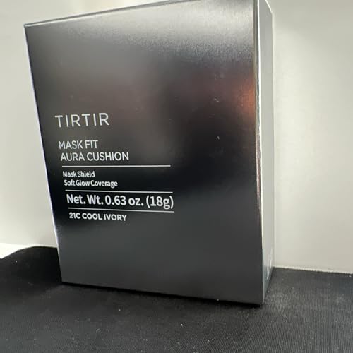 Image of TIRTIR Mask Fit Aura Cushion Foundation, Full coverage, Skin fit, Satin Glow Finish, Korean Cushion Foundation #21C COOL IVORY| 18g