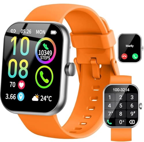 Jugeman Smartwatch Uomo Donna,HD Orologio Smartwatch Uomo con Chiamate