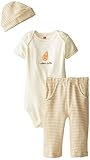Nature Unisex Baby Bodysuits Cap and Pant, 3-Piece , Yam
