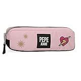 estuches escolares para mujer De Joumma Bags. Pepe Jeans Forever Estuche Rosa 22x7x3 cms Poliéster