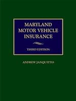 Maryland Motor Vehicle Insurance 1422479730 Book Cover
