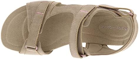 Easy Spirit Women's Lake Comfort Sport Sandal Extended Widths, Khaki, 7.5 Narrow | Image 1