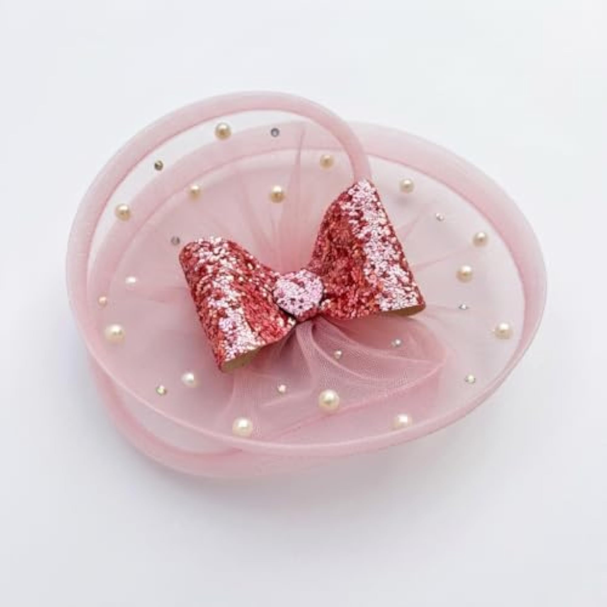 Sparkle Bow Fascinator Hair Clip for Girls