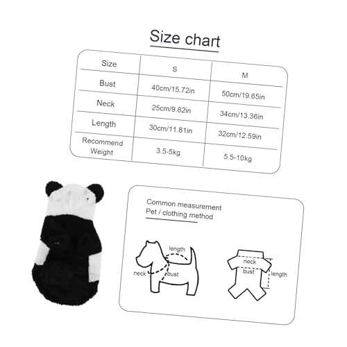Disfraz Panda para Perro Talla Mediana miniatura 2
