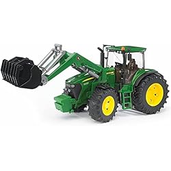 Cargador John Deere 644K BRUDER - Tractor John Deere 7930 con pala - Escala 1:16 - 03051