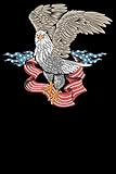  Adler USA Amerika Notizbuch: DIN A5 Kariert 120 Seiten Vereinigte Staaten von Amerika Independence Memorial Day America Flagge als Geschenkidee & ... Planer Tagebuch Notizheft Notizblock