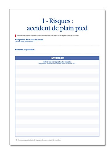 Registre de sécurité - Document unique d'évaluation des risques pour la santé et la sécurité des travailleurs - P032