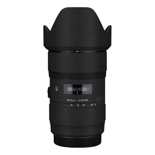 Film Sigma 18-35mm F1.8 Canon en vinyle Matrix Black autocollant pour objectif