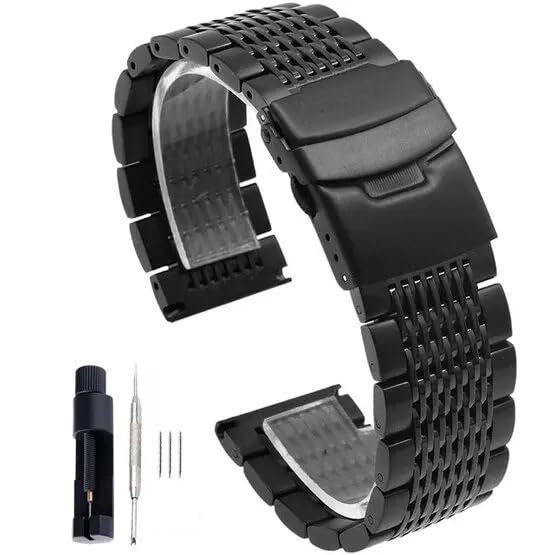 Bracelet montre acier inoxydable 22 mm, l'accessoire idéal du quotidien