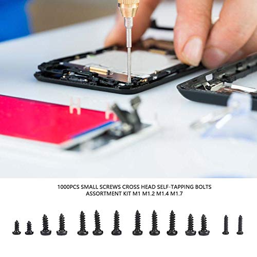Kit de Tornillos Mini Autoperforantes M1 M1.2 M1.4 M1.7 1000 pcs miniatura 7