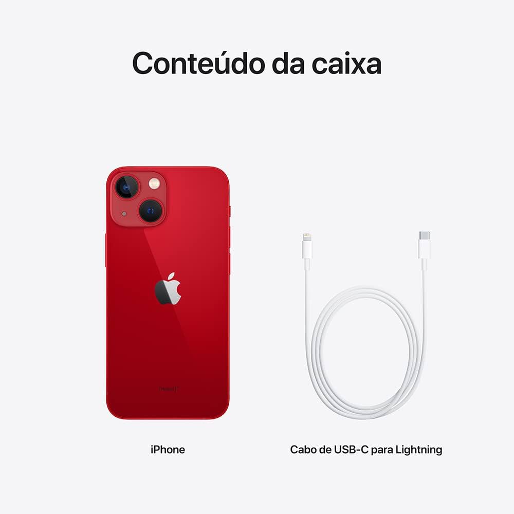 iPhone 13 mini 128GB Red アイフォン　美品 Apple iPhone 13 mini (128 GB) - (PRODUCT) RED | Amazon.com.br