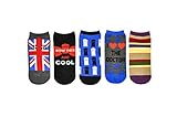 Doctor Who Socks Merchandise (5 Pair) – (Women) Dr Who Low Cut Socks Gifts – Fits Shoe Size: 4-10 (Ladies)