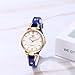 JewelryWe Reloj Cuarzo Analógico Mujer: Relojes Azul Redondos para Señora Correa de Cuero Fino Escala de Barra Estilo Punk Imagen de JewelryWe Reloj Cuarzo Analógico Mujer: Relojes Azul Redondos para Señora Correa de Cuero Fino Escala de Barra Estilo Punk